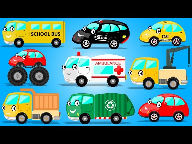 Street Vehicles | Cars And Trucks | Learning Video for Children & Preschoolers