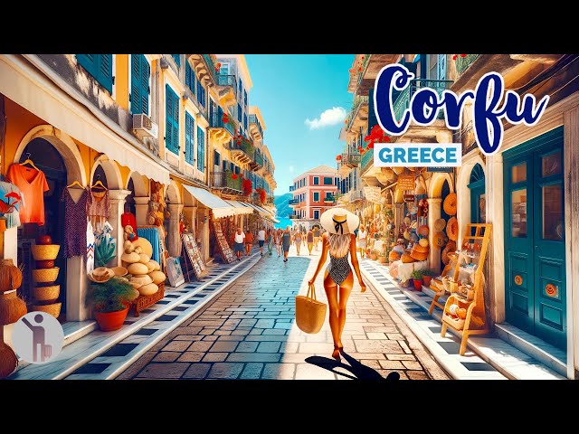 Corfu, Greece 🇬🇷- A Greek Paradise With Italian Charm - 4K 60fps HDR Walking Tour