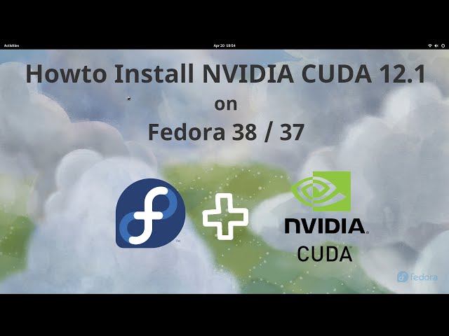 Install NVIDIA CUDA Toolkit 12.1.1 on Fedora 38/37