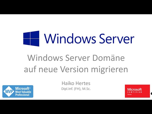 Windows Server: Migration und Update einer alten Active Directory Domäne auf neuen Windows Server