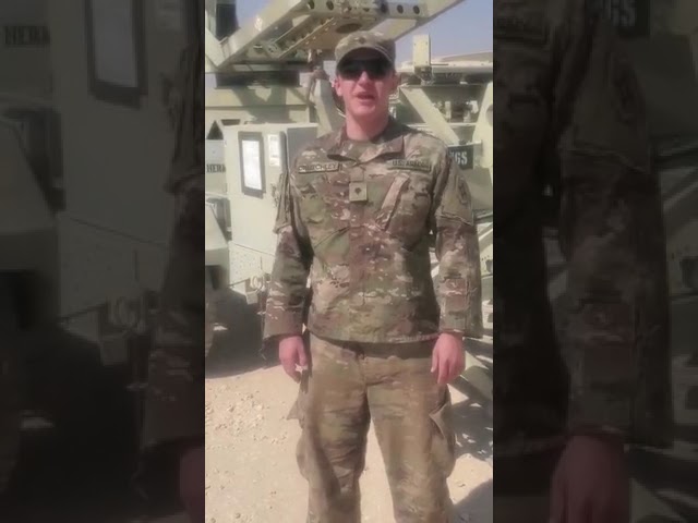 Holiday shoutout from Army Spc. Timothy Crutchley with the the 146th ESB