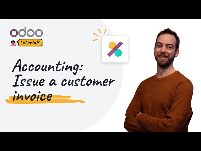 Issue a customer invoice | Odoo Accounting