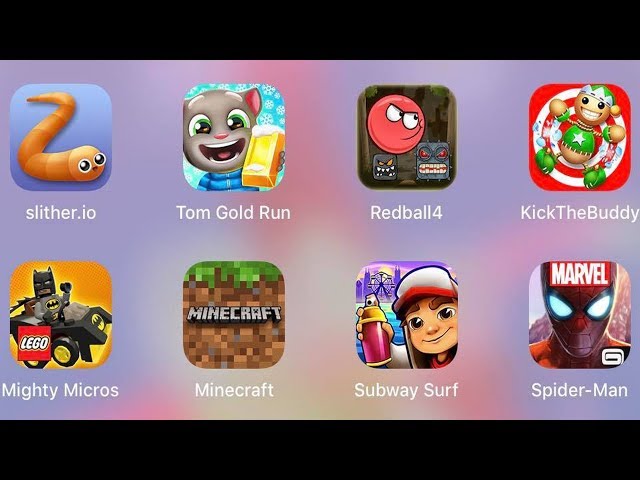 iPad Live Gameplay : Mighty Micros VS Red Ball 4 VS Subway Surf - Minecraft & Spiderman Unlimited,