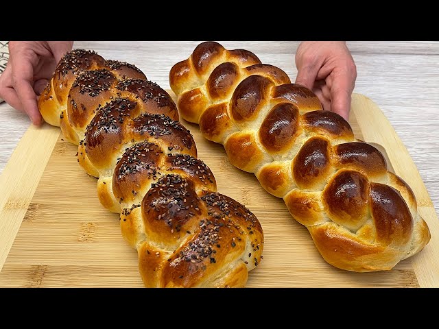 I don't buy bread anymore! Airy Challah or Braid, a quick bread recipe in 5 minutes. just bake it