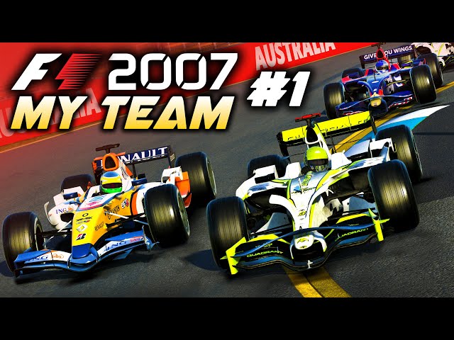 F1 2007 MY TEAM CAREER Part 1: NEW ERA BEGINS! PLAYING INSANE 2007 SEASON MOD FOR MODERN F1 GAME!