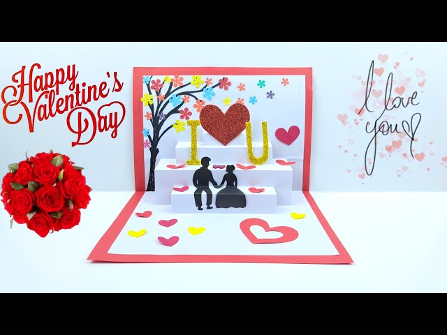 Pop up Valentine's day card | 3d card | how to