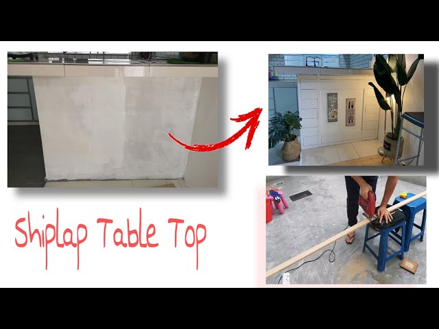 DIY SHIPLAP UNTUK TABLE TOP #diy #SHIPLAP