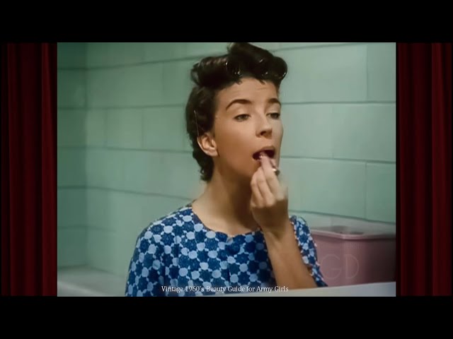 How to be Pretty: Vintage 1960s Beauty Routine: 4K Colorized