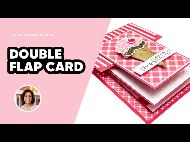 🔴 Double Flap Fun Fold Card for Anniversary or as a Thank You!