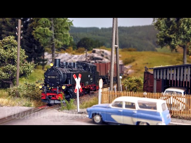 One of the most beautiful and realistic East German model railroad layouts with steam locomotives
