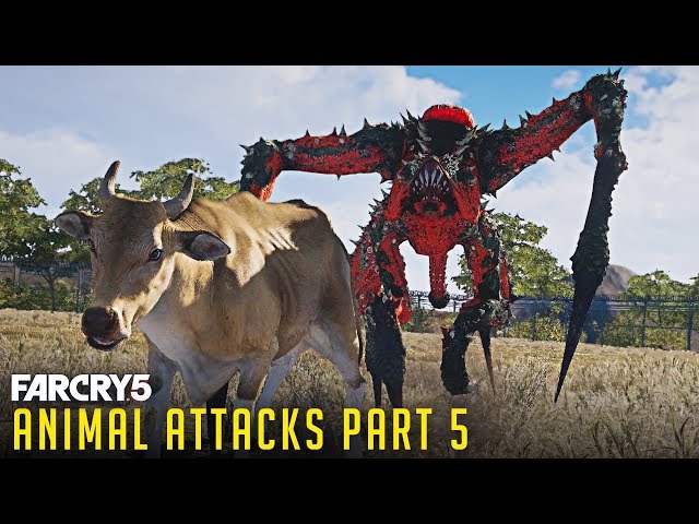 All Animal Attacks on Arachnid Worker (Animal Attacks Part 5) Animals VS Arachnid Worker - FAR CRY 5