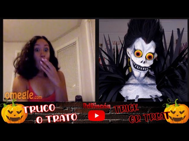 TRICK or TREAT Jumscary PRANKS I TRUCO o TRATO ESPECIAL HALLOWEEN En Omegle / Chatroulette