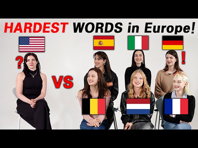 Europeans Try To Pronounce The HARDEST Words in European Languages!!