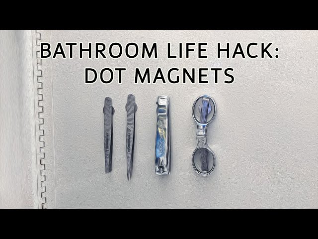 Life Hack: Dot Magnets in Your Bathroom Cabinet  #Shorts