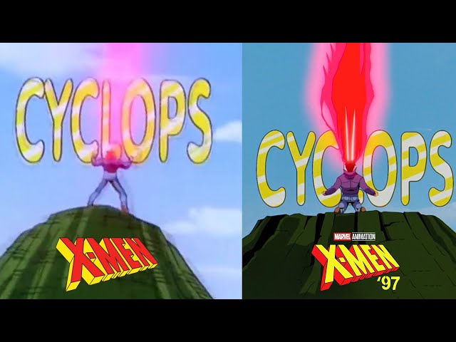 X-Men 97 Intro And Outro Side By Side Comparison.