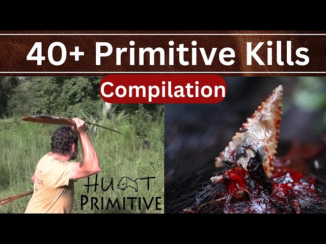 Primitive Bow & Atlatl Hunting Compilation