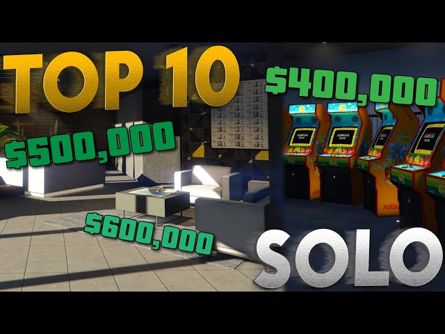 Best 10 SOLO Ways To Make Money In GTA Online