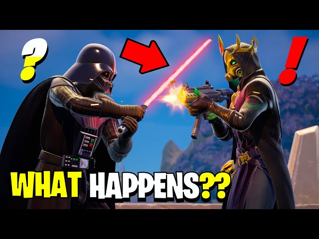 What Happens if Boss Darth Vader Meets Boss Hades Fortnite!