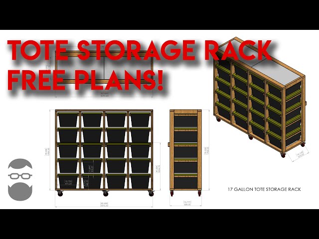 DIY Tote Storage Rack - 17 Gallon Totes
