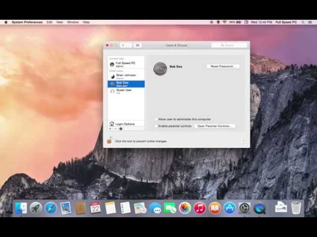 How To Change A Mac Computer Username (OS X Yosemite)