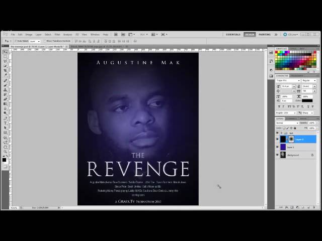 Photoshop CS5 - How to design a movie poster in photoshop.