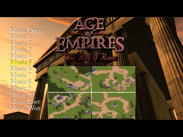 Age Of Empires: The Rise of Rome Expansion Pack - Full Original Soundtrack OST