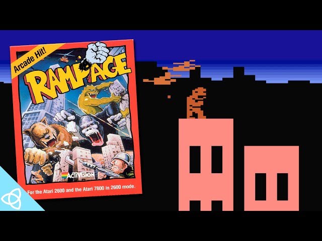 Rampage (Atari 2600 Gameplay) | Demakes #10