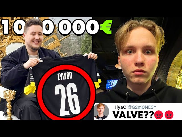 M0NESY IS MAD AT VALVE!! ZYWOO WILL EARN 1 000 000€ PER YEAR WITH HIS NEW CONTRACT!! (ENG SUBS) CS2