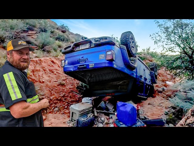There's No Good Way To Rescue This Jeep!