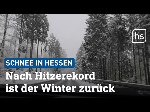 Plötzlicher Wintereinbruch bringt Schnee und Frost nach Hessen | hessenschau