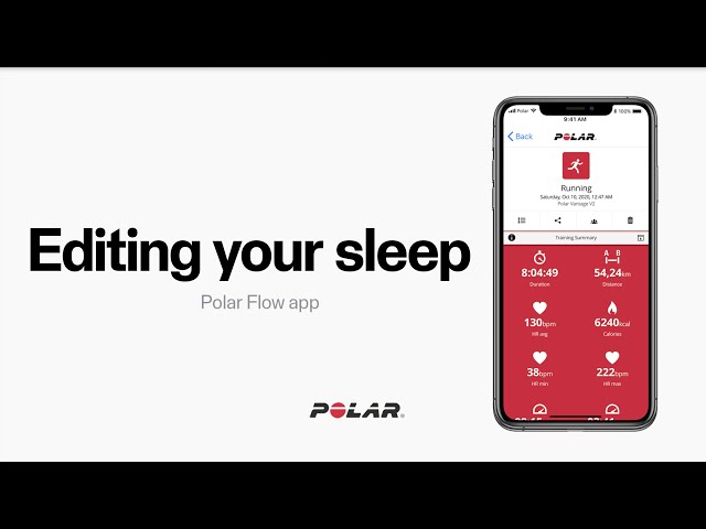 Polar Flow app | Editing your sleep