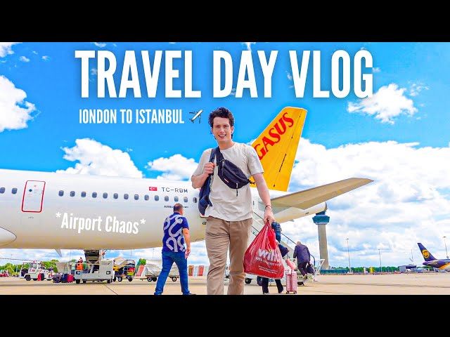 Travel Day Vlog from London to Istanbul: CHAOS AT LONDON AIRPORTS✈️