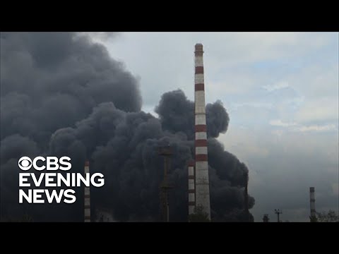 Russian shelling hits Ukrainian oil refinery