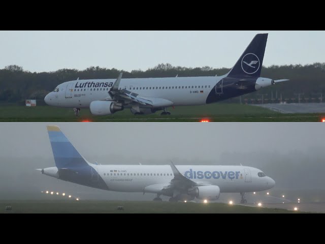 Arrived as Lufthansa, Departed as Discover Airlines - Airbus A320 D-AIWD at Norwich Airport