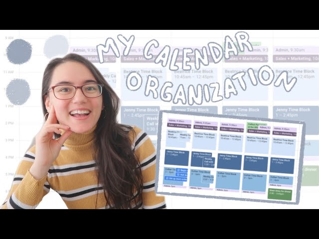 🗓 how to organize your calendar as a freelancer (time blocking, color-coding & set up)