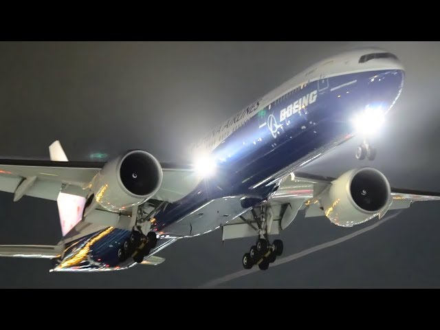 THRILLING Late NIGHT Flights at LAX | Los Angeles Airport Plane Spotting