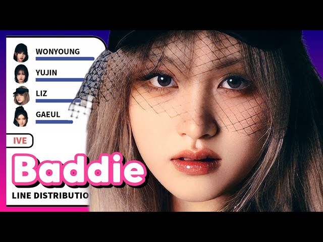 [Updated] IVE - Baddie (Line Distribution)