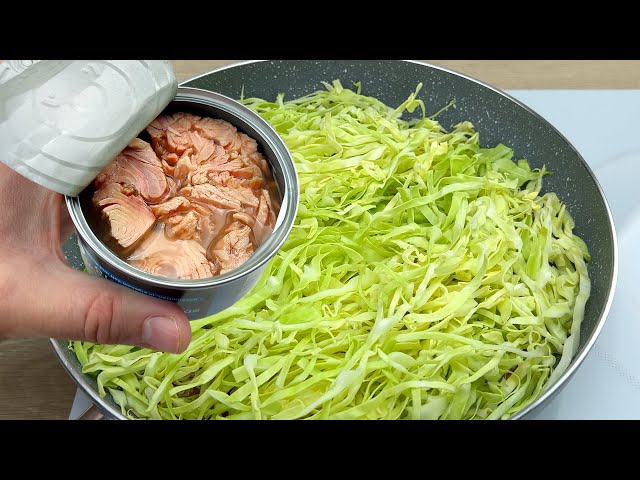 Do you have cabbage and canned tuna at home? 😋 2 Quick, easy and very tasty recipes # 159