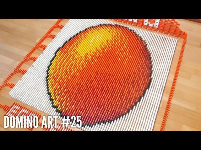 HUGE EGG MADE FROM 6,500 DOMINOES | Domino Art #25