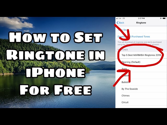How to set a ringtone in iPhone for free