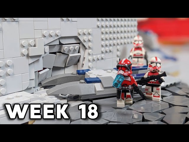 Building Coruscant In LEGO Week 18: I built the coolest battle damaged section I have ever done!