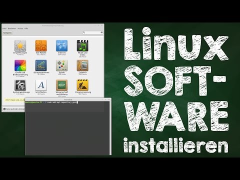 Linux Programme installieren, Mint + Ubuntu, über Software Center + Terminal, Anleitung auf Deutsch