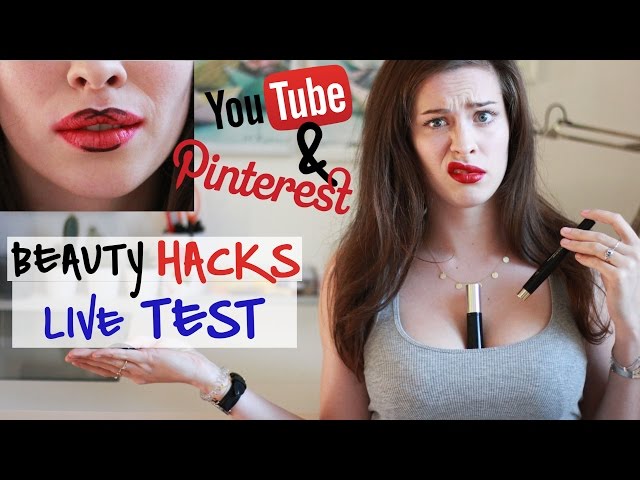 6 BEAUTY HACKS im LIVE TEST | TOPs & FLOPs von YouTube & Pinterest getestet