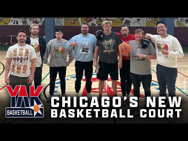 The First Yak Basketball Game from Barstool's Chicago HQ