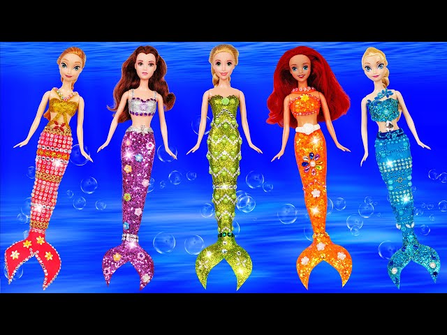DIY Amazing Mermaid Costumes for Princess Dolls
