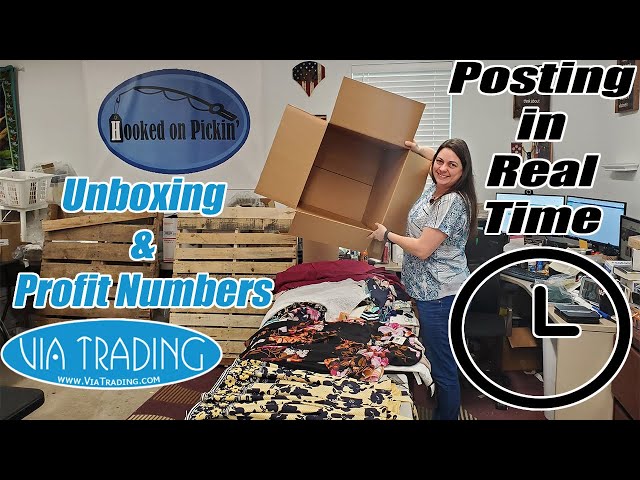 Via Trading Unboxing & Profits Revealed - Watch as We Price each Item in Real Time- Online Reselling