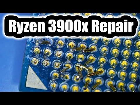 Ryzen 3900x CPU repair - Bent And Broken pins.