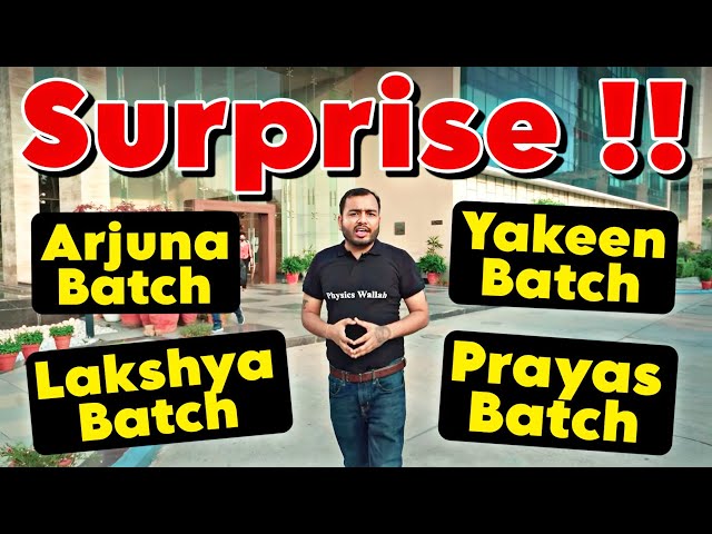 BIG SURPRISE for All PW Online Batches Students !! 🔥