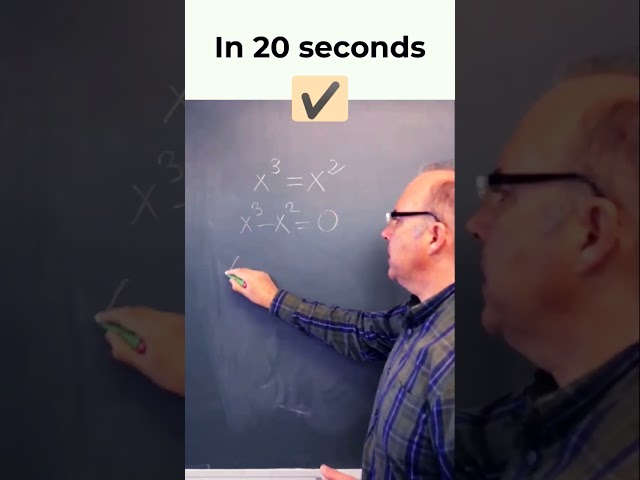 ✅ CUBIC EQUATION solved SMART in 20 seconds🏃 #equations #maths #shorts  