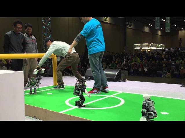Korea International Robot Contest 2014 - Soccer Hong Kong Team B vs Indonesia